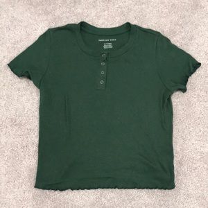 American Eagle Green Top // XS
